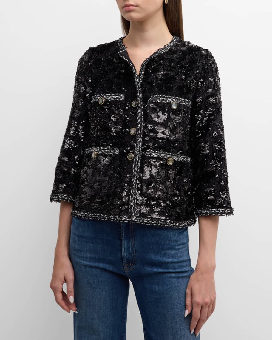 Louis Vuitton Tweed Pattern Denim Jacket - Jackets, Clothing