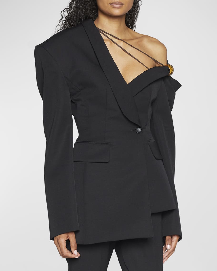 Louis Vuitton Strappy Single-Breasted Jacket