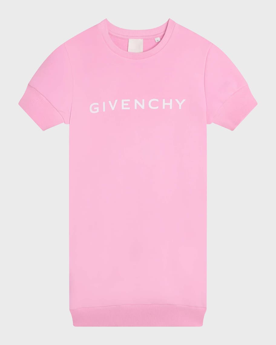 Givenchy Girl's Logo-Print 4G Dress, Size 4-6 | Neiman Marcus
