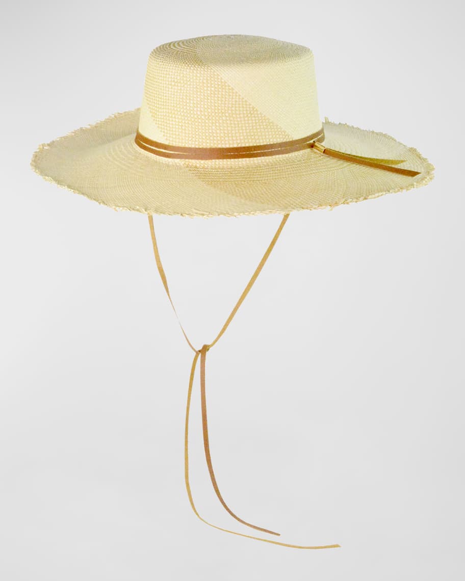 Sensi Studio Life is a Beach Straw Hat with Straps Neiman Marcus