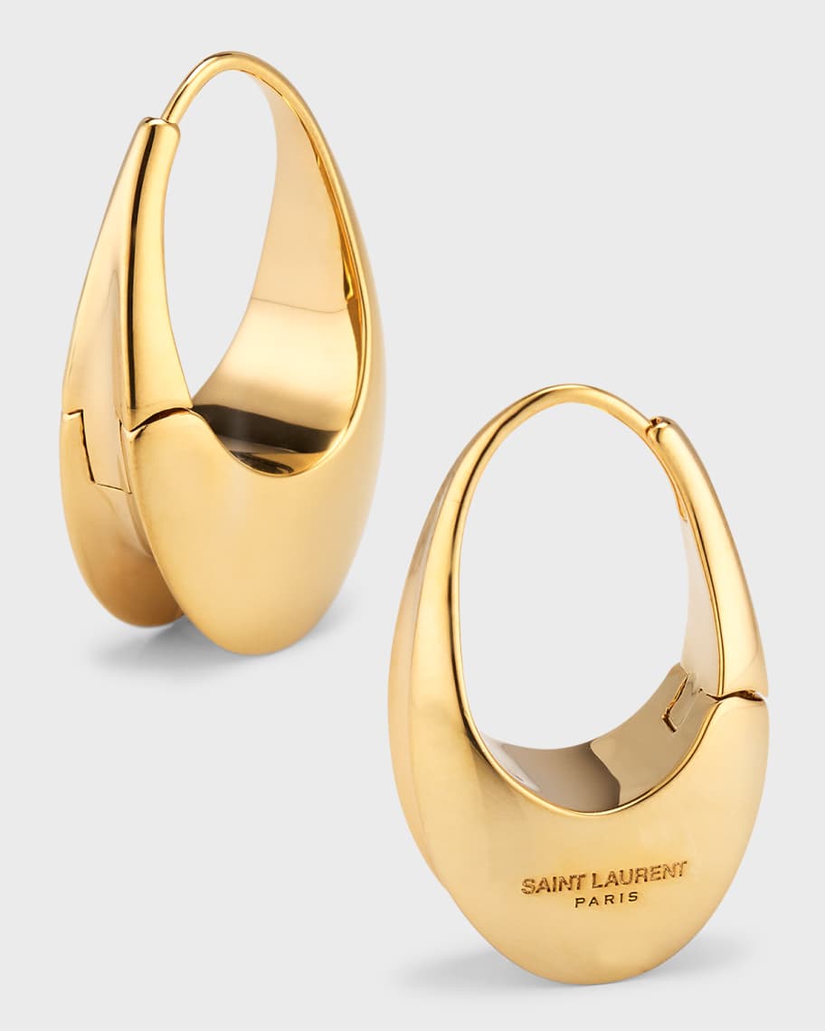 Saint Laurent Large Hoop Earrings