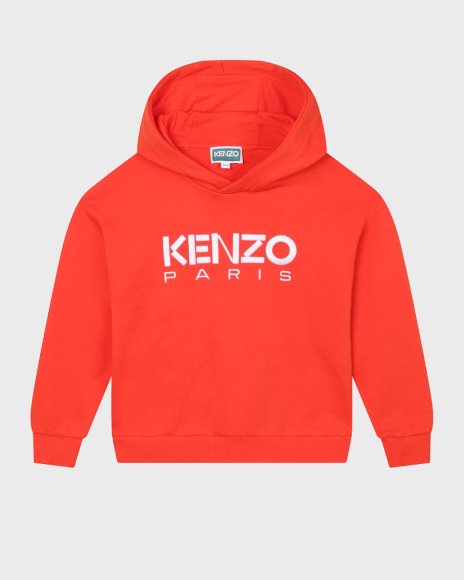 Kenzo Boy's LogoPrint Hoodie, Size 45 Neiman Marcus