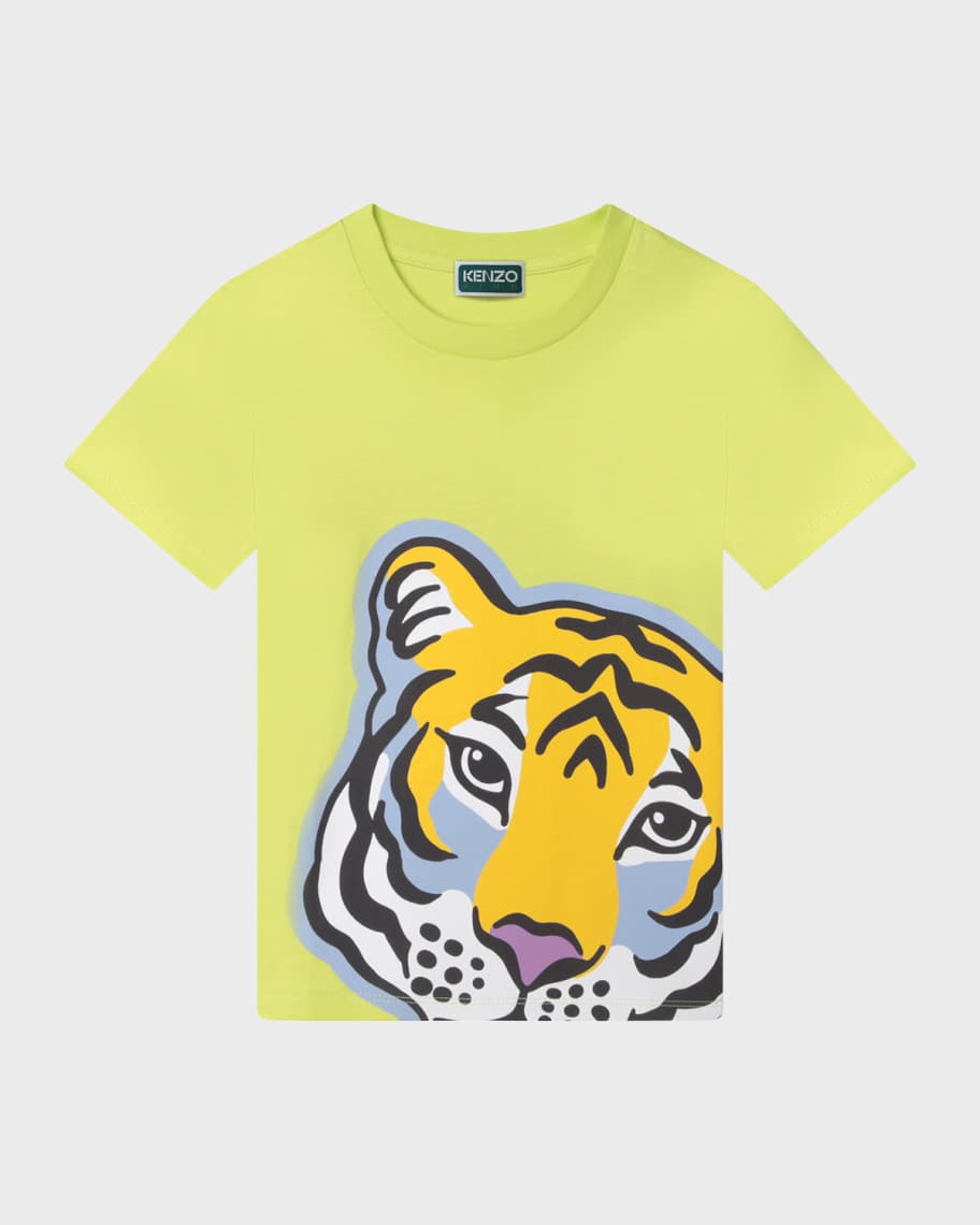 Kenzo Boy's Nigo Tiger Graphic T-Shirt, Size 4-5