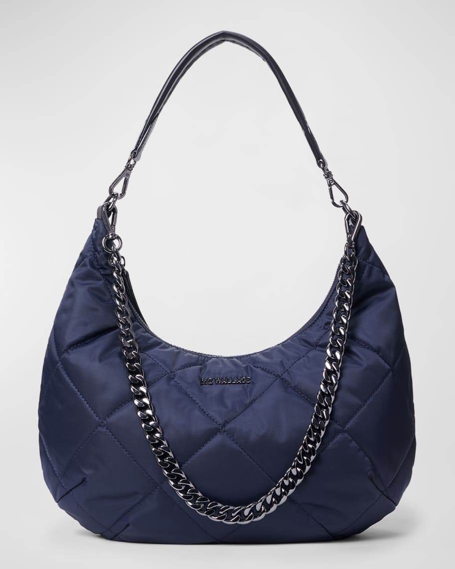 Carolina Herrera Vendome Petit Navy Blue Bag