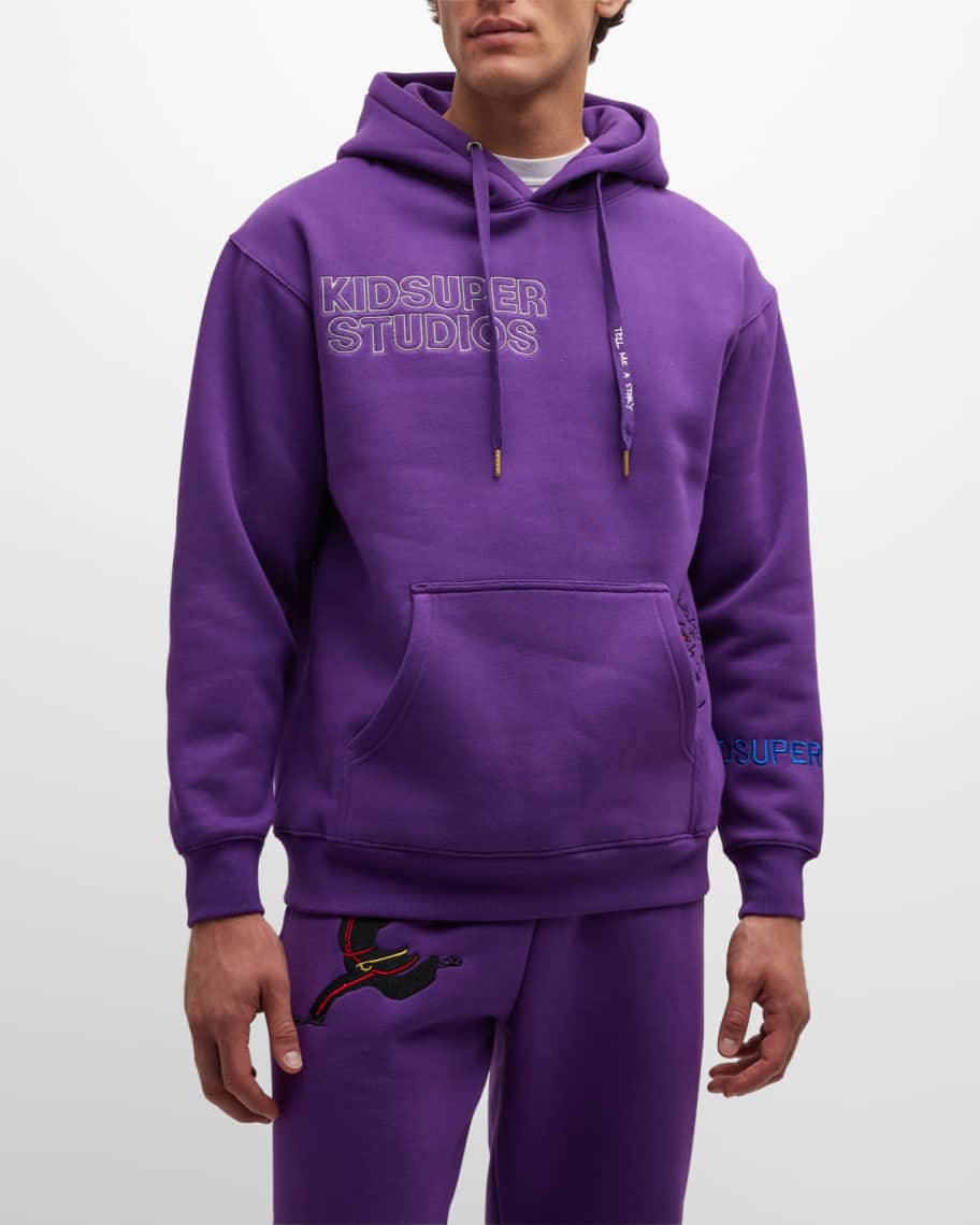 KidSuper Men's Hoodie with Graphic Embroidery | Neiman Marcus