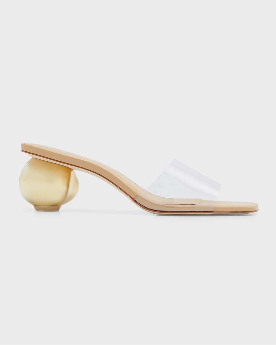 Cult gaia jila vinyl block heel sandals top