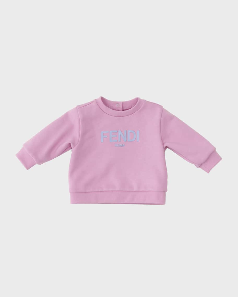 Fendi Girl's LogoPrint Sweatshirt, Size 12M24M Neiman Marcus