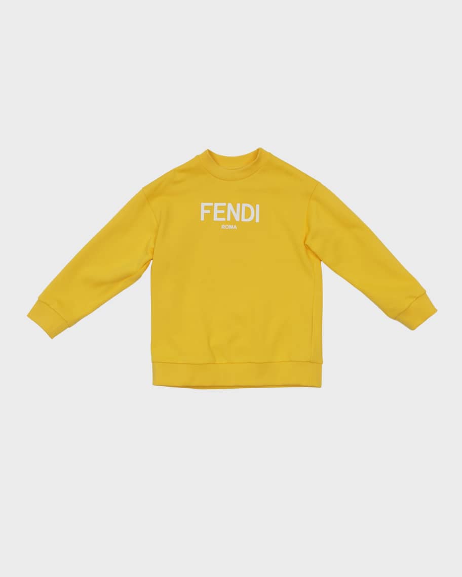 Fendi Girl's Classic LogoPrint Sweatshirt, Size 814 Neiman Marcus