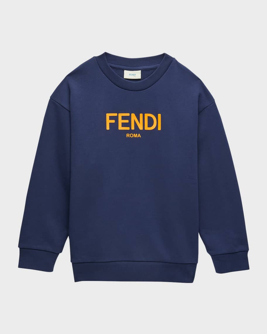 Fendi Girl's Classic LogoPrint Sweatshirt, Size 412 Neiman Marcus