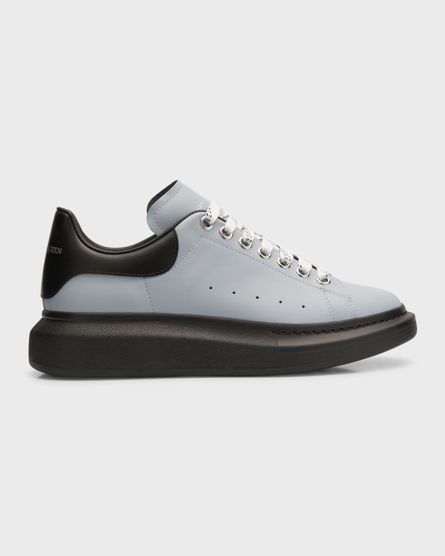 Alexander McQueen Men's Oversized Larry Leather Platform Sneakers with  Metallic Back - Bergdorf Goodman