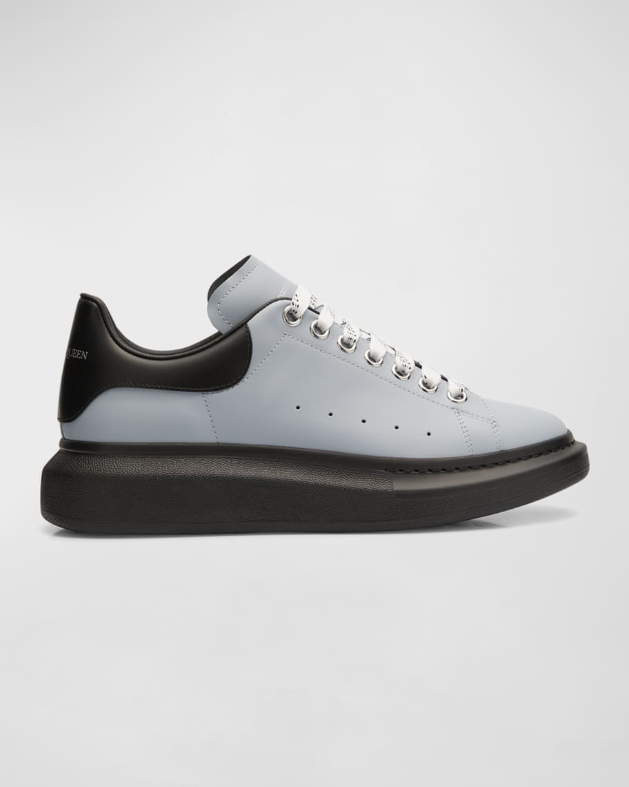 Alexander McQueen Men's Oversized Larry Leather Platform Sneakers with  Metallic Back - Bergdorf Goodman