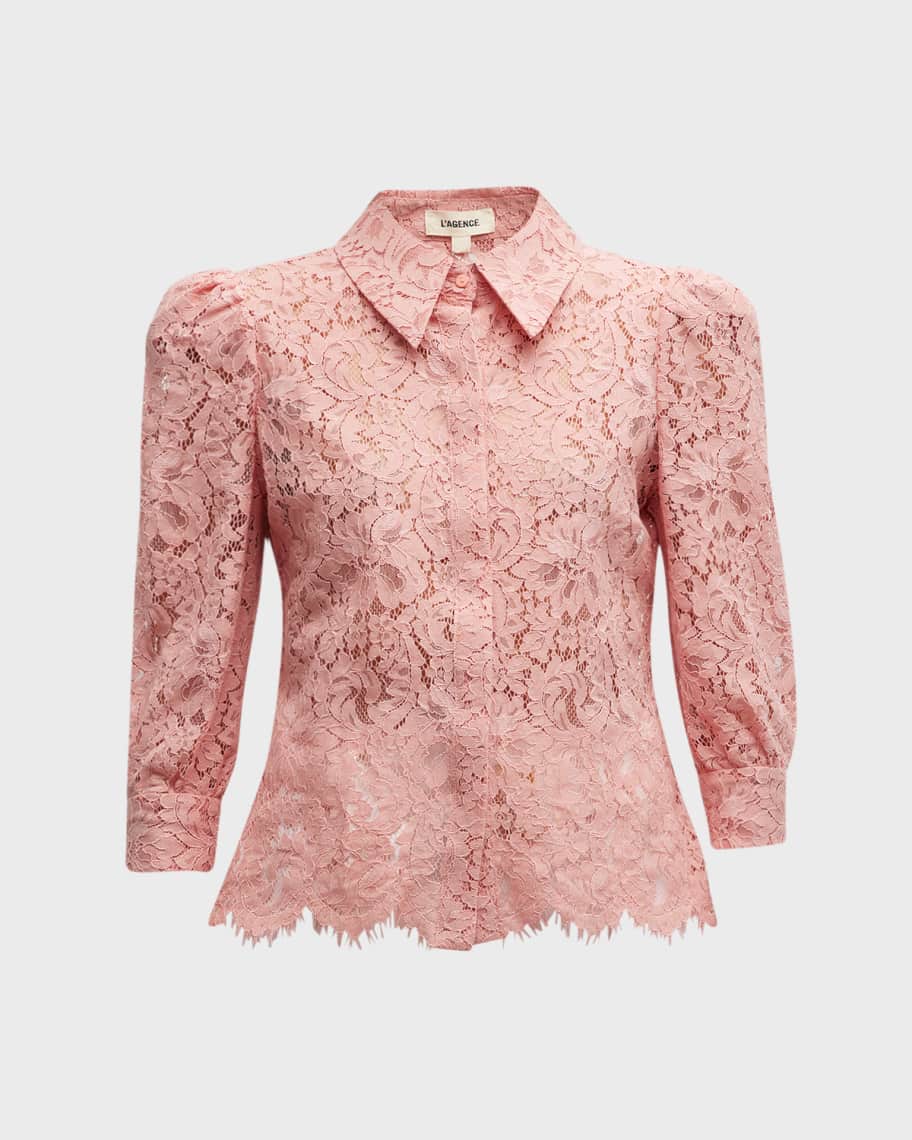 L'Agence Odelia Lace Blouse