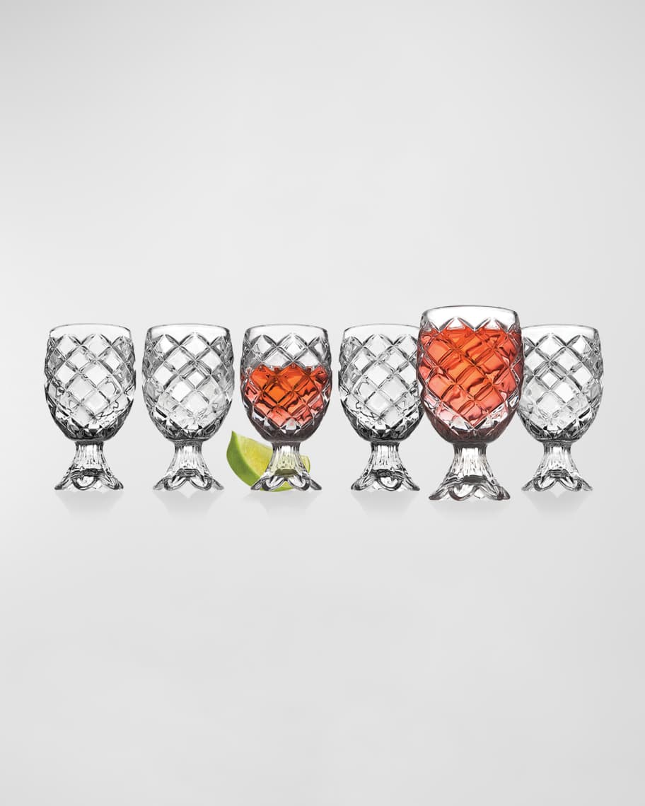 Image 1 of 2: Pineapple Shot Glasses, Set of 6