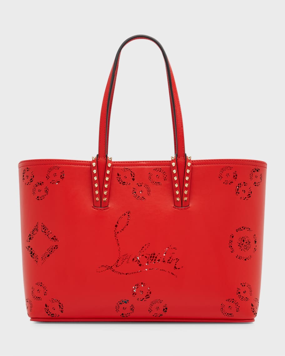 Christian Louboutin Cabata Small Tote in Loubinthesky Perforated ...