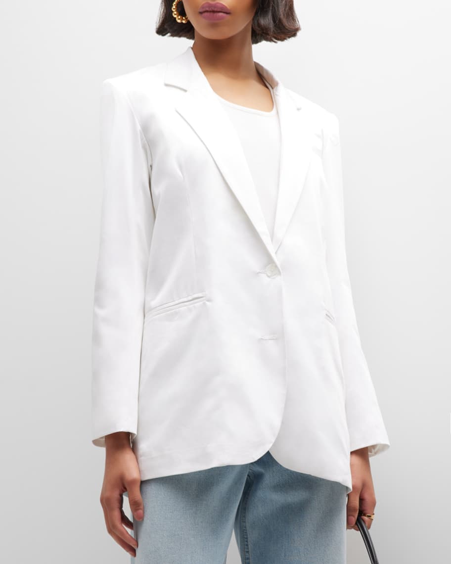 SPRWMN Vented Cotton Oversized Blazer | Neiman Marcus