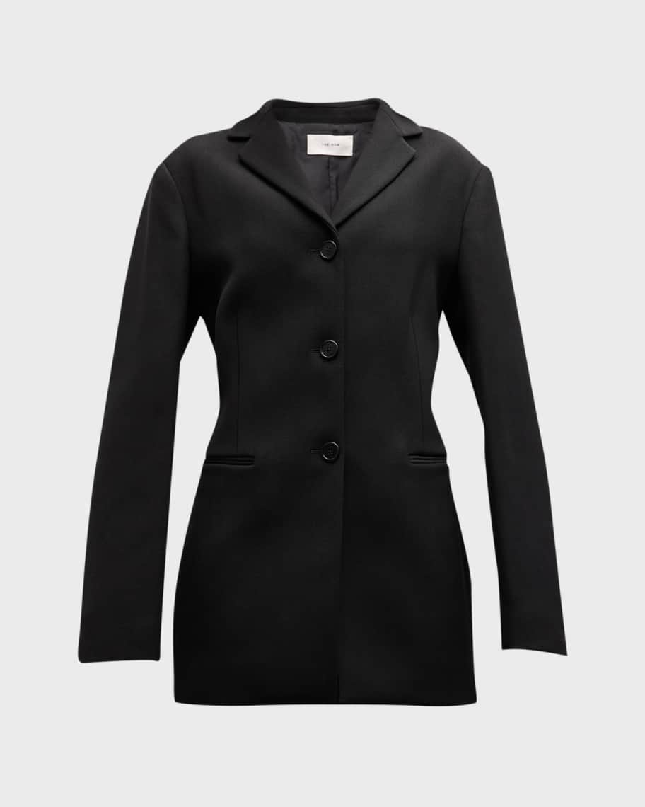 THE ROW Corwin Crepe Single-Breasted Jacket | Neiman Marcus