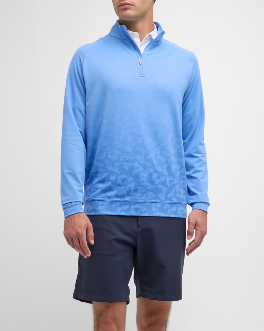 Peter Millar - Silverton Jaquard 1/4 Zip Sweater