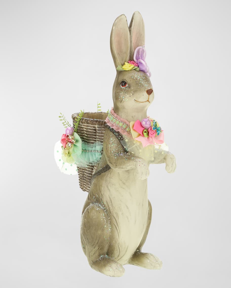 Mark Roberts Jeweled Rabbit with Basket - 14