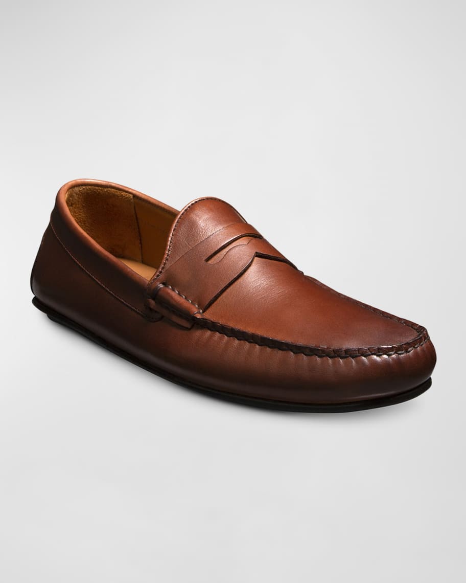 Image 2 of 4: Men's Leather Penny Loafers
