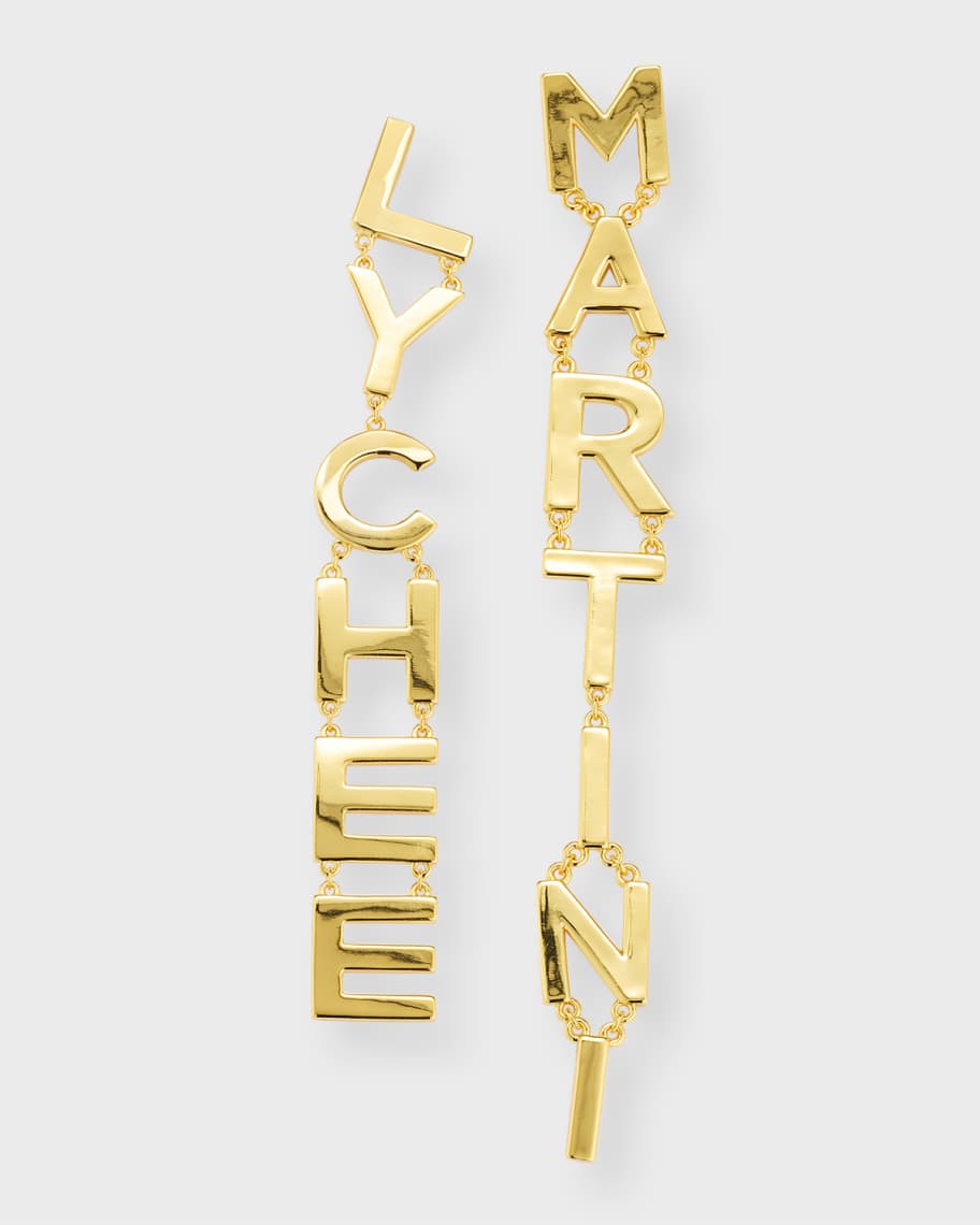 Retrofete Lychee Martini Letter Earrings Neiman Marcus