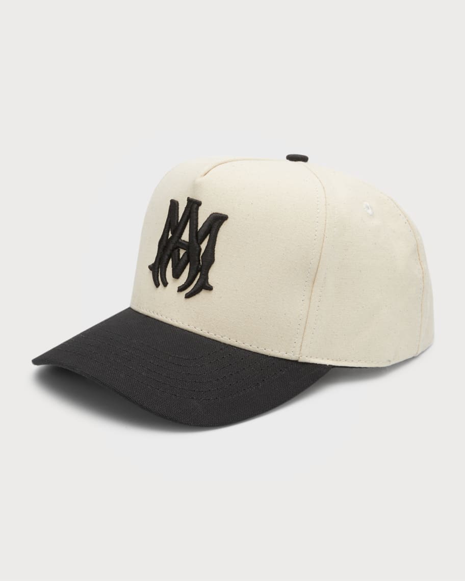 Amiri Men's Two-Tone Canvas MA Baseball Cap | Neiman Marcus