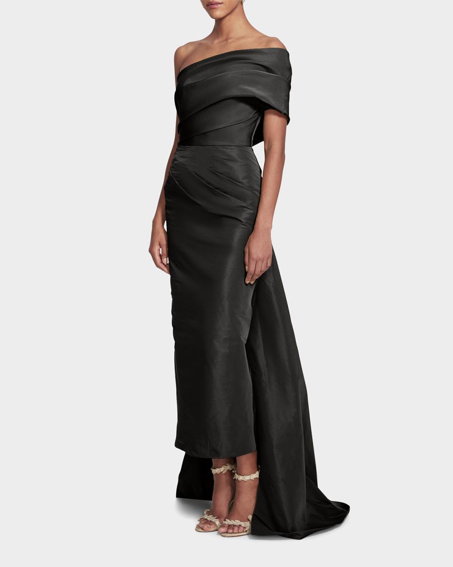 marchesa one shoulder dress Notte Bridesmaid Barletta Dress