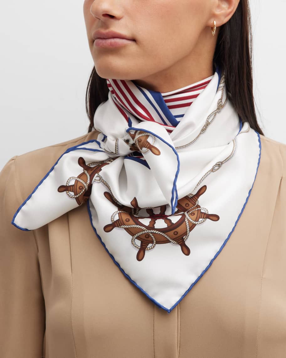 Loro Piana 三角スカーフ Loro Piana 三角スカーフ Loro Piana Multicolor Kew Gardens