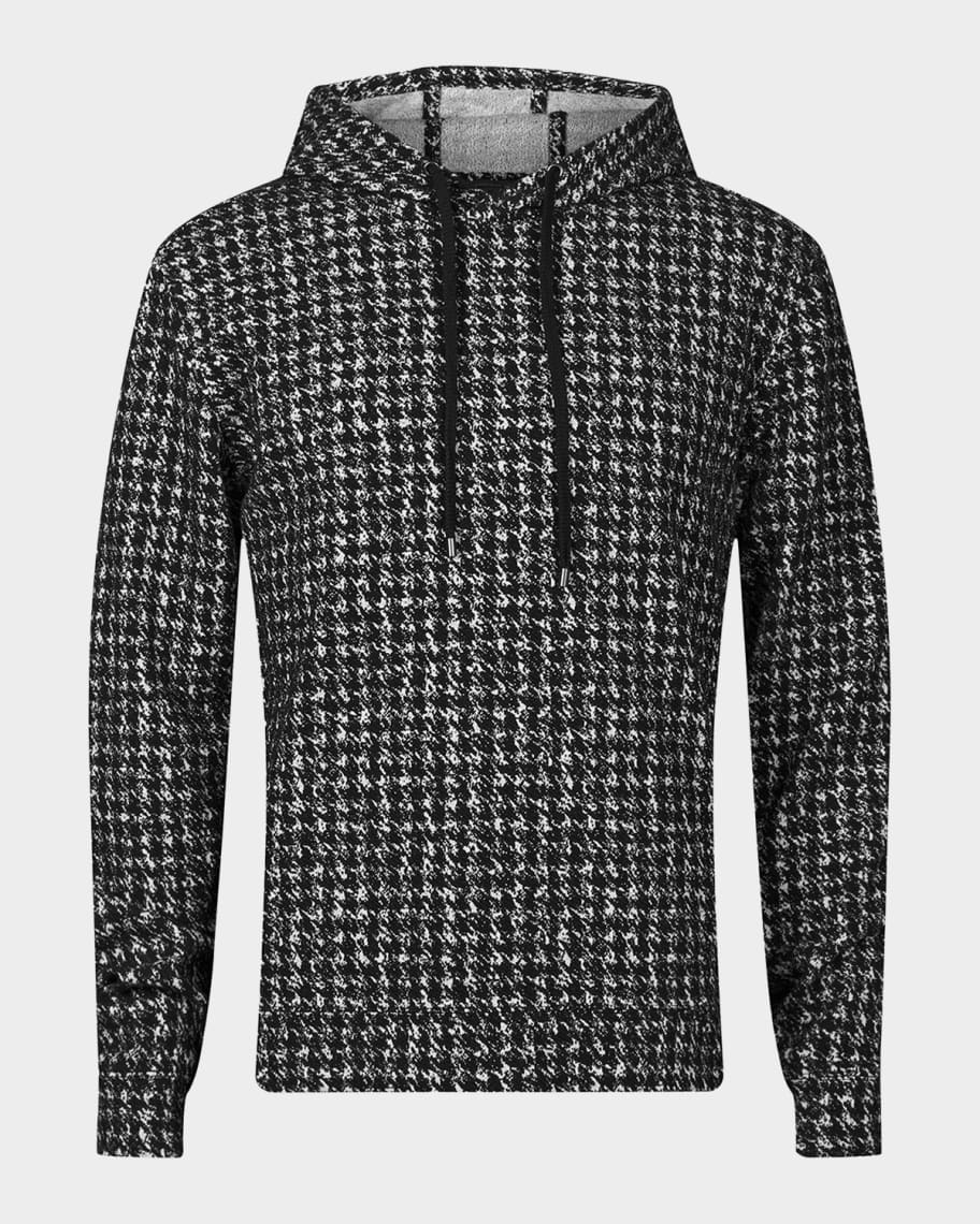 John Varvatos Men s Delancey Houndstooth Hoodie Neiman Marcus