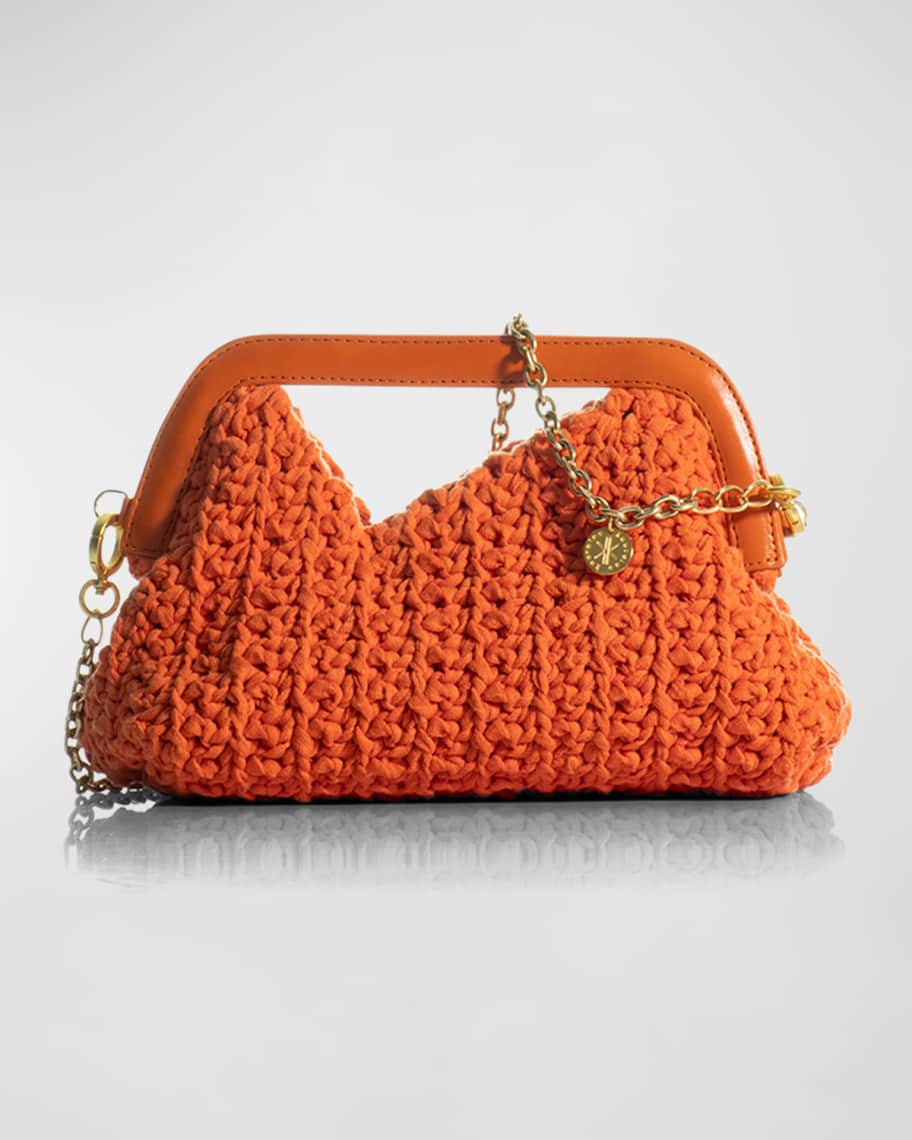 Kooreloo The Mediterraneo Crochet Clutch Bag with Strap Neiman Marcus