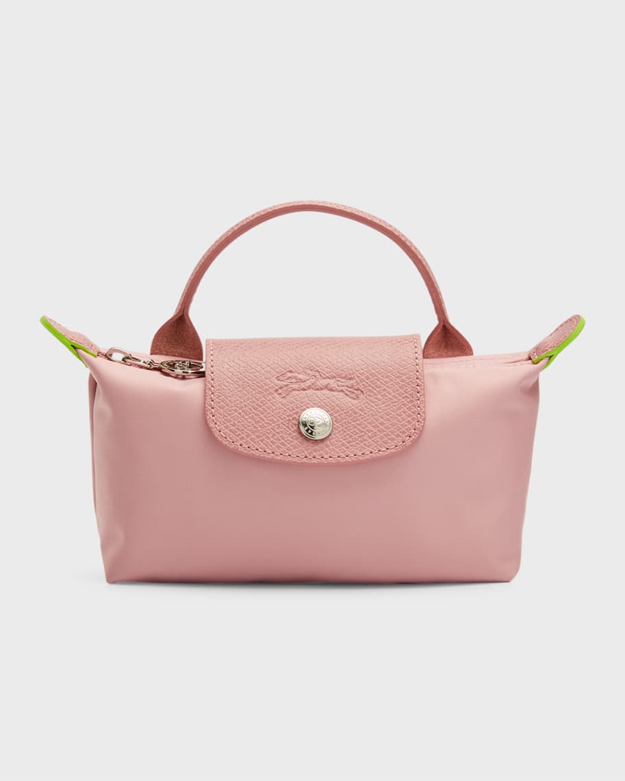 Longchamp Le Pliage Green Pouch with Handle Pink Women