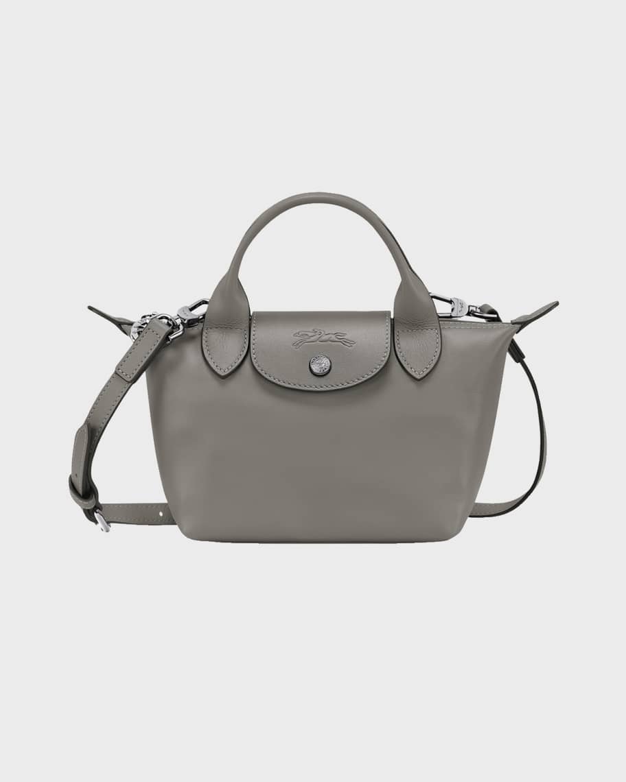 Longchamp Le Pliage Cuir Women's Leather Top Handle Bag, Extra Small