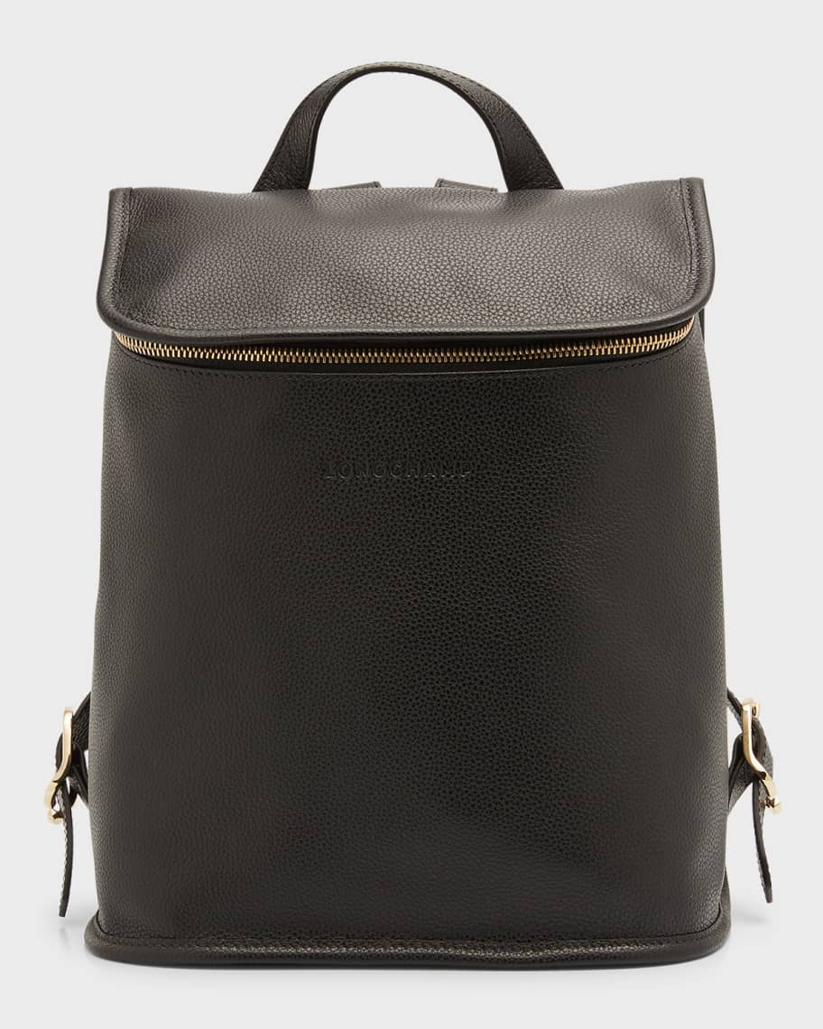 Longchamp Le Foulonne Compact Leather Backpack | Neiman Marcus