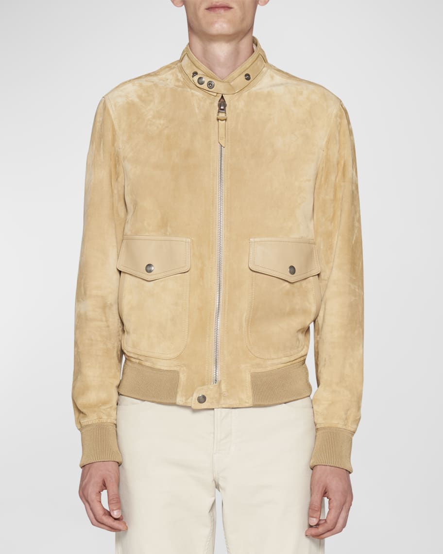TOM FORD Men's Soft Suede Jacket | Neiman Marcus