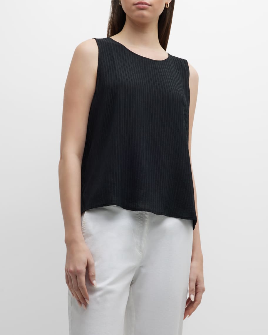 Eileen Fisher Women's Scoop Neck Tank Dress Black Size XX-Small