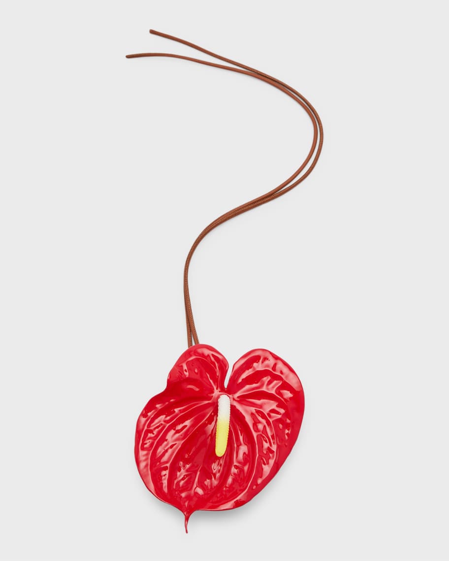 Anthurium charm in resin Green - LOEWE