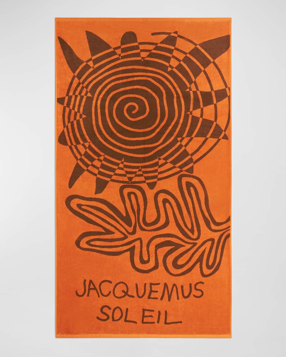Jacquemus La Serviette Soleil Graphic Cotton Towel | Neiman