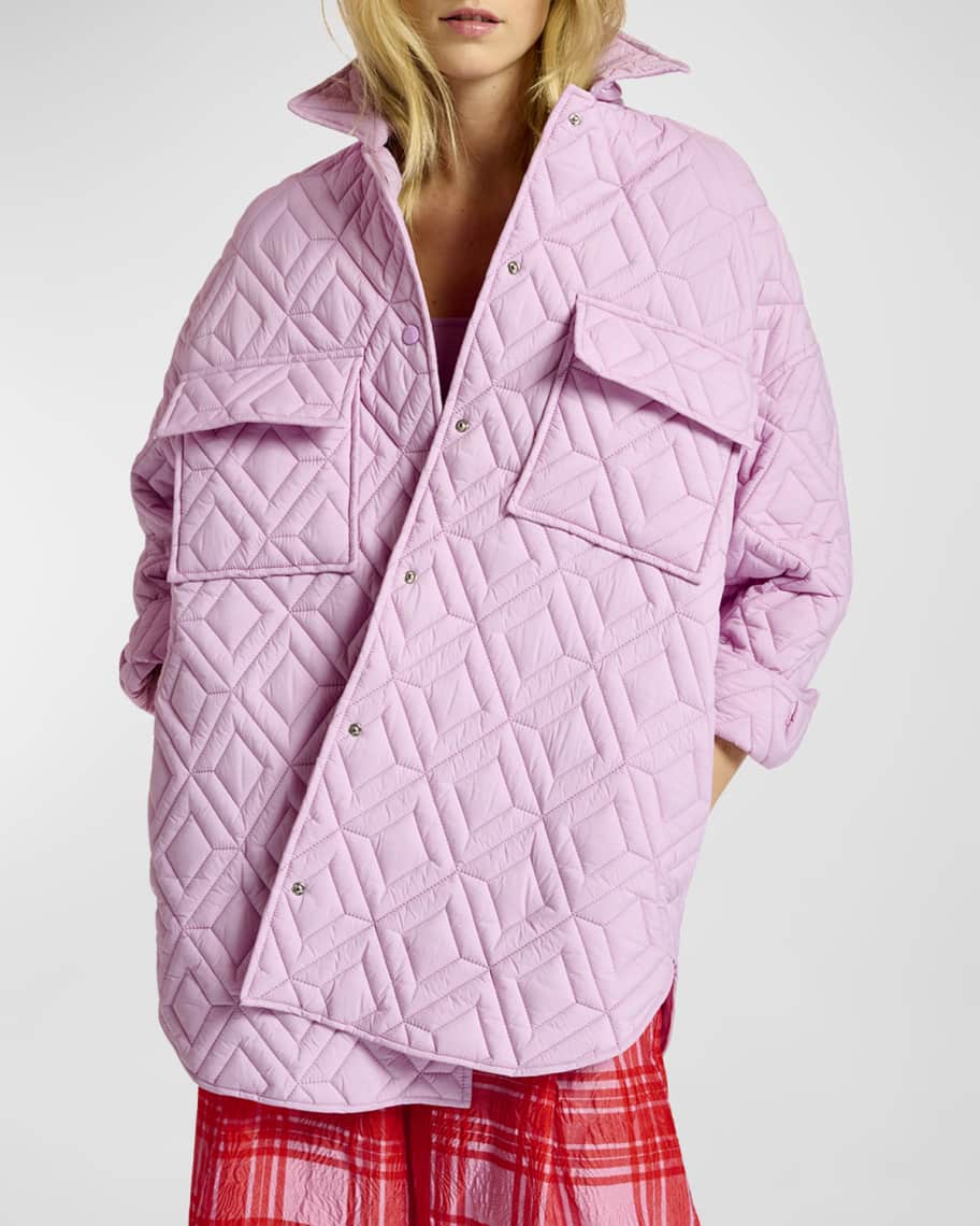 Essentiel Antwerp Devilish Padded Shirt Jacket Neiman Marcus