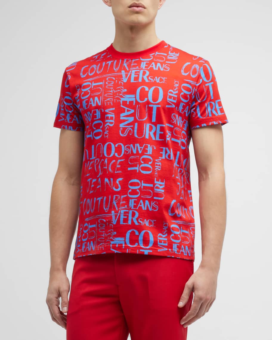Versace Jeans Couture Men's Doodle Logo T-Shirt | Neiman Marcus