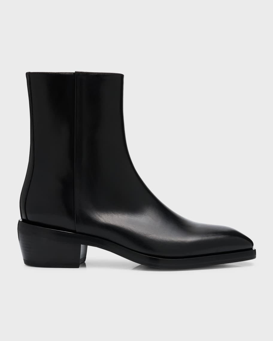 Ferragamo Men's Fuerte Leather Ankle Boots