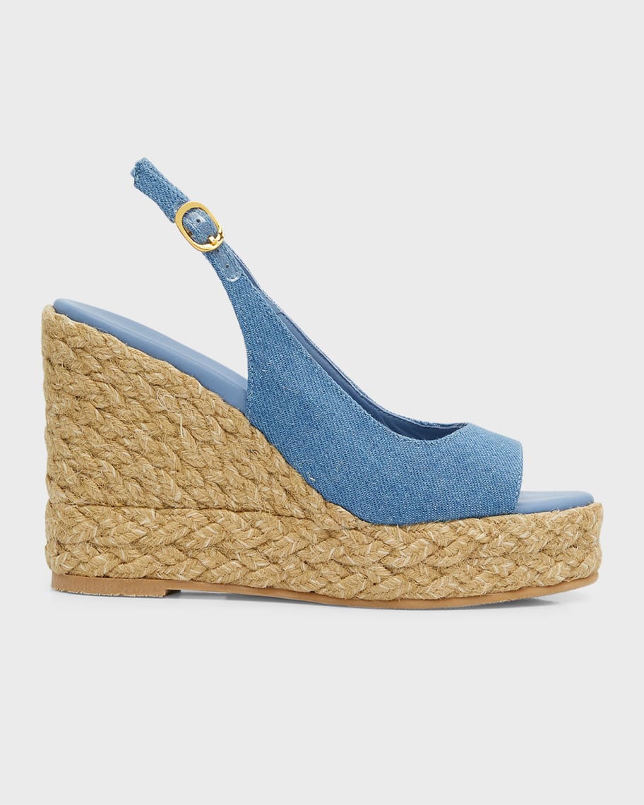 Women's Peep Toe Espadrille Wedges