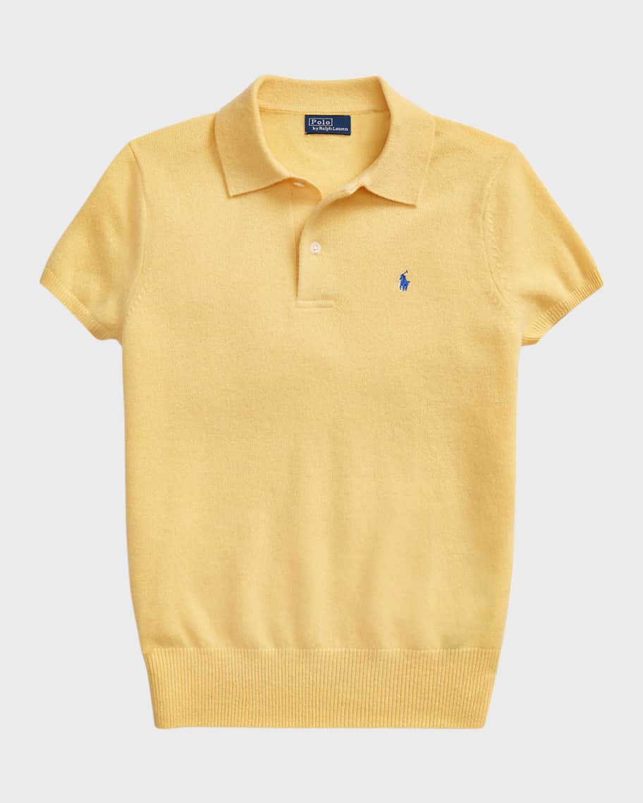 Image 2 of 5: Slim-Fit Cashmere Polo Shirt