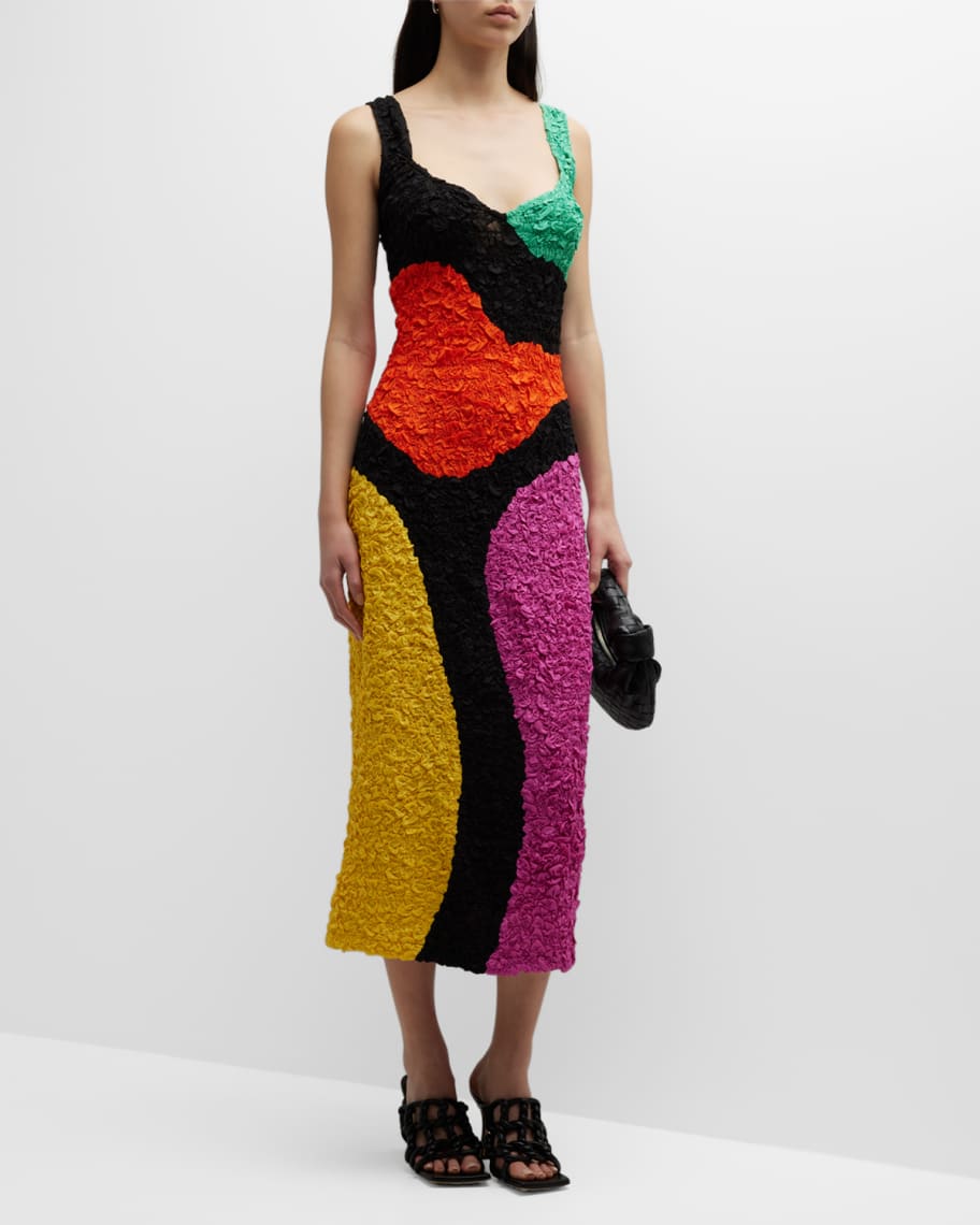 Mara Hoffman Ramona Sleeveless Colorblock Midi Column Dress | Neiman Marcus