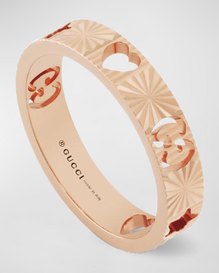Gucci 18k Rose Gold Icon Star Ring | Neiman Marcus