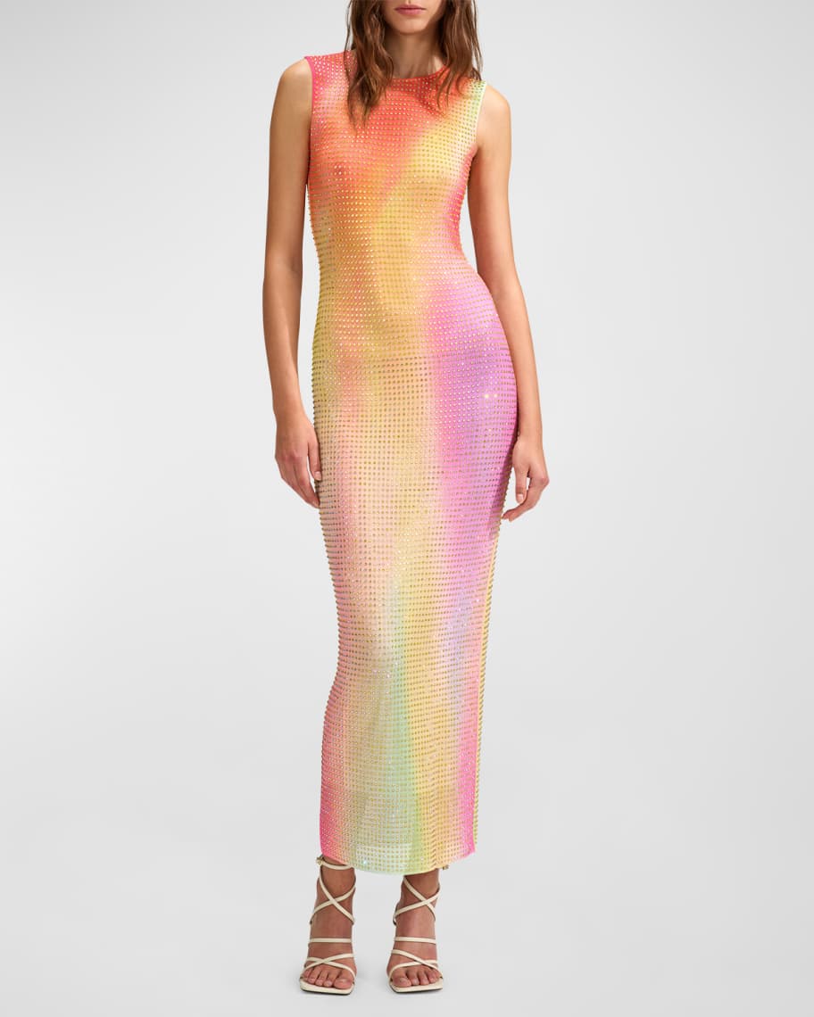 Warehouse rainbow hotfix wrap dress deals
