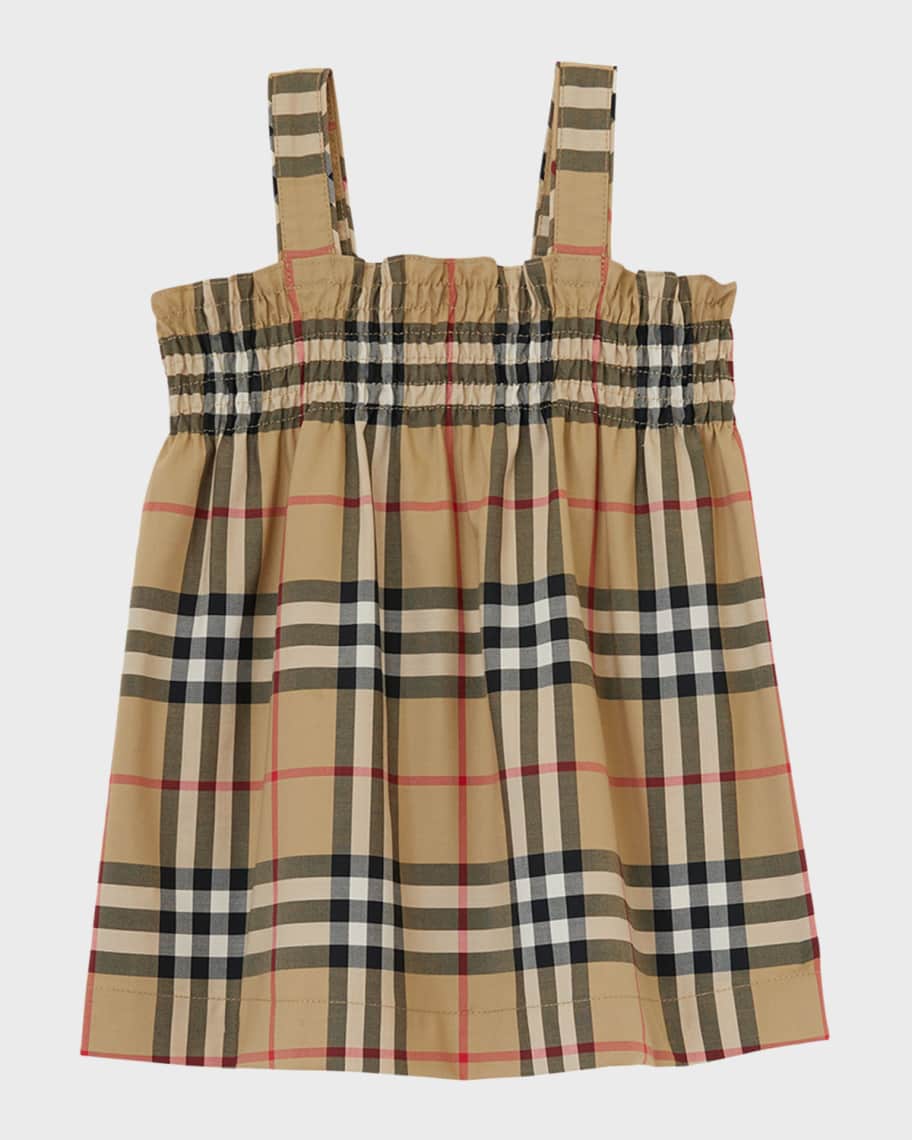 Burberry Girl s Joan Vintage Check Print Dress Size Newborn 18M