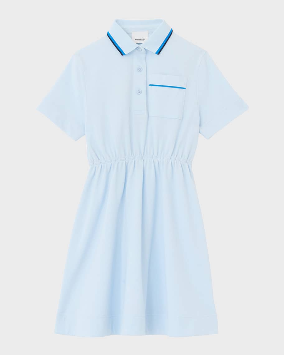 Burberry Girl's Langton Polo Dress, Size 3-14 Neiman Marcus