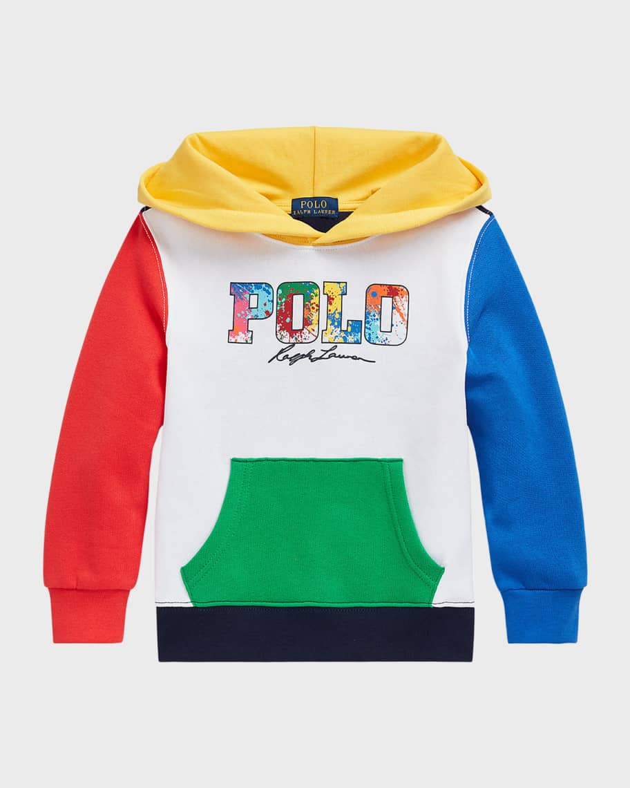 Ralph lauren paint splatter hoodie clearance