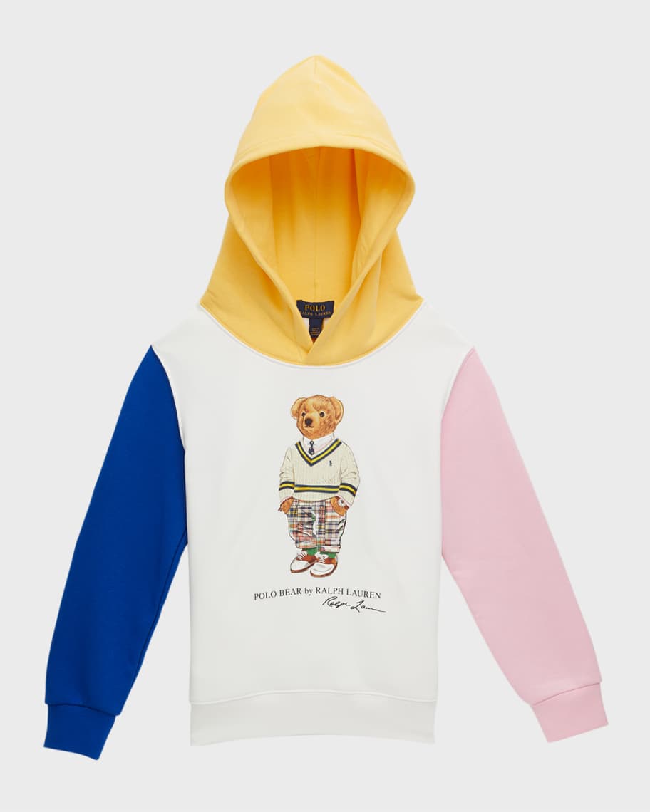 Ralph Lauren Childrenswear Boy's Colorblock Polo Bear Hoodie, Size 5-7 |  Neiman Marcus