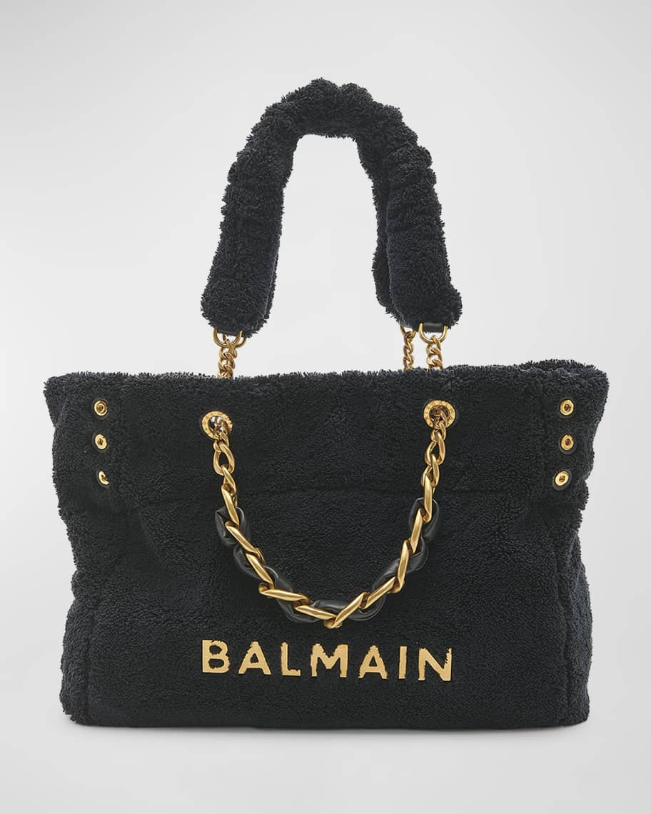 Balmain, Bags, Nwt Balmain 945 Cabas Sponge Shoulder Bag Luxury Tote Pink  Authentic