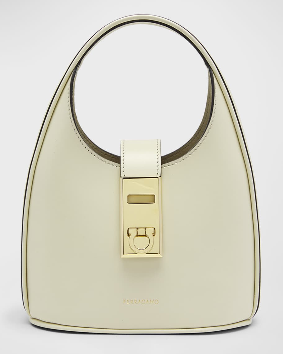 Ferragamo Archive Gancio Leather Hobo Bag Neiman Marcus